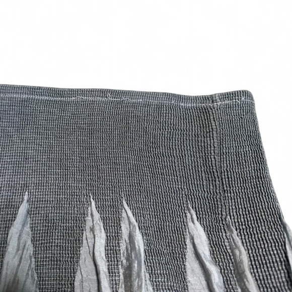 Lapis Sz OS Gray Black Embellished Sequin Floral Tube Midi Dress Fairy Boho - Picture 6 of 6